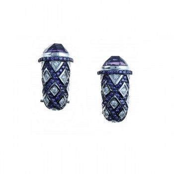 Pendientes Arlequín Amethyst de plata925