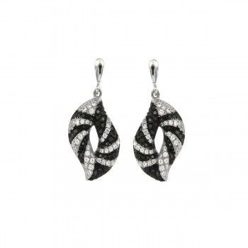 Pendientes Olas de plata925