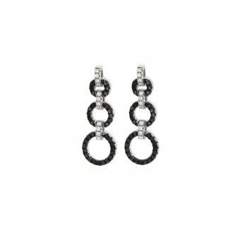 Pendientes Eslabones Circulares de plata925