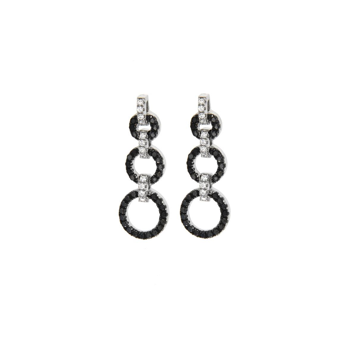Pendientes Eslabones Circulares de plata925 Pendientes Eslabones Circulares de plata925