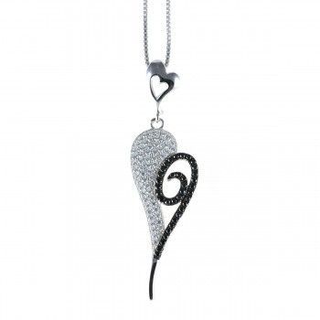 Colgante Corazón Espiral de plata925
