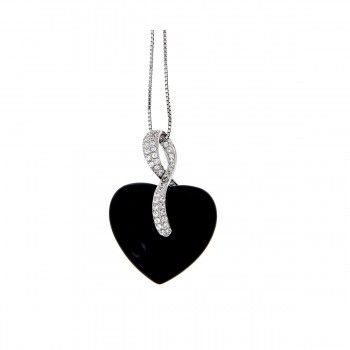 Colgante Charm de Plata925 Negro