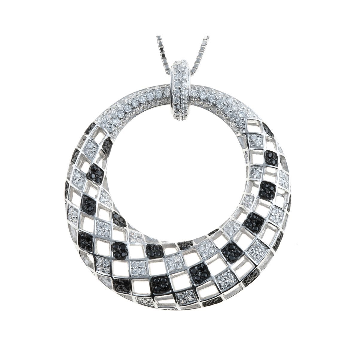 Colgante Aro Cuadrado de plata925 Colgante Aro Cuadrado de plata925