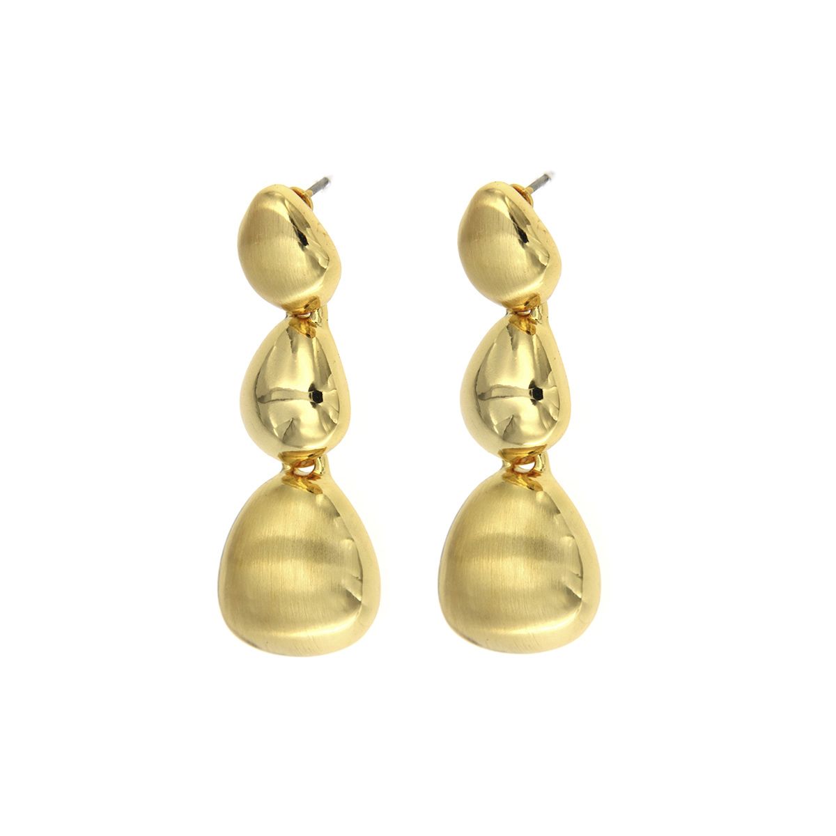 Pendientes Lágrima Triple Oro Pendientes Lágrima Triple Oro