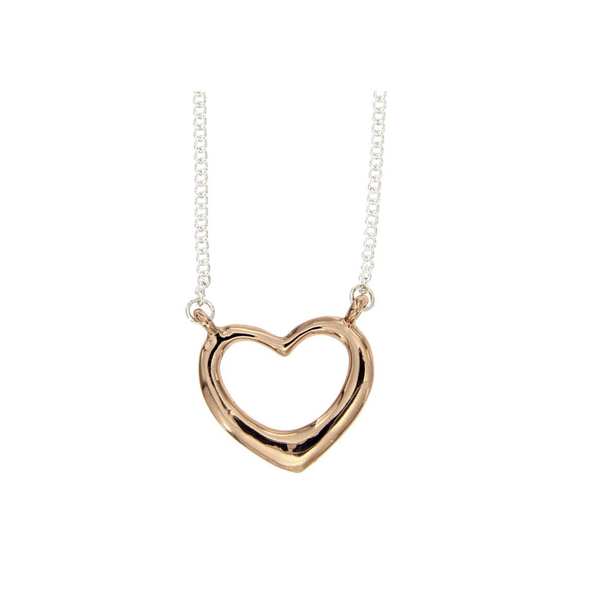 C4-511-ziane-Colgante-corazon-baño-oro-rosa-cadena-baño-plateado
