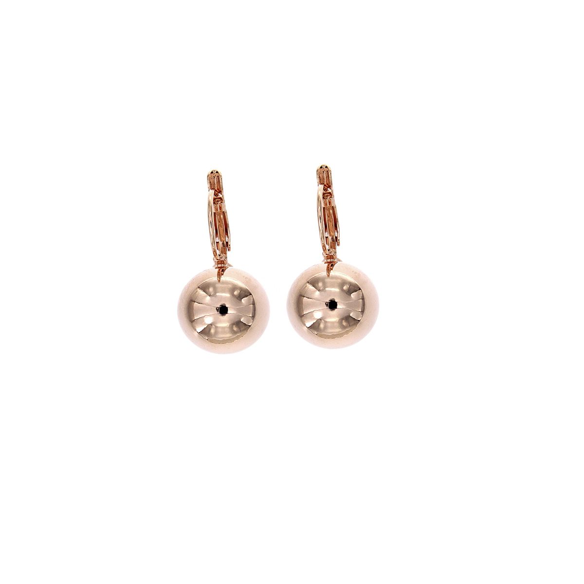 Pendientes Bolita Catalán Oro Rosa