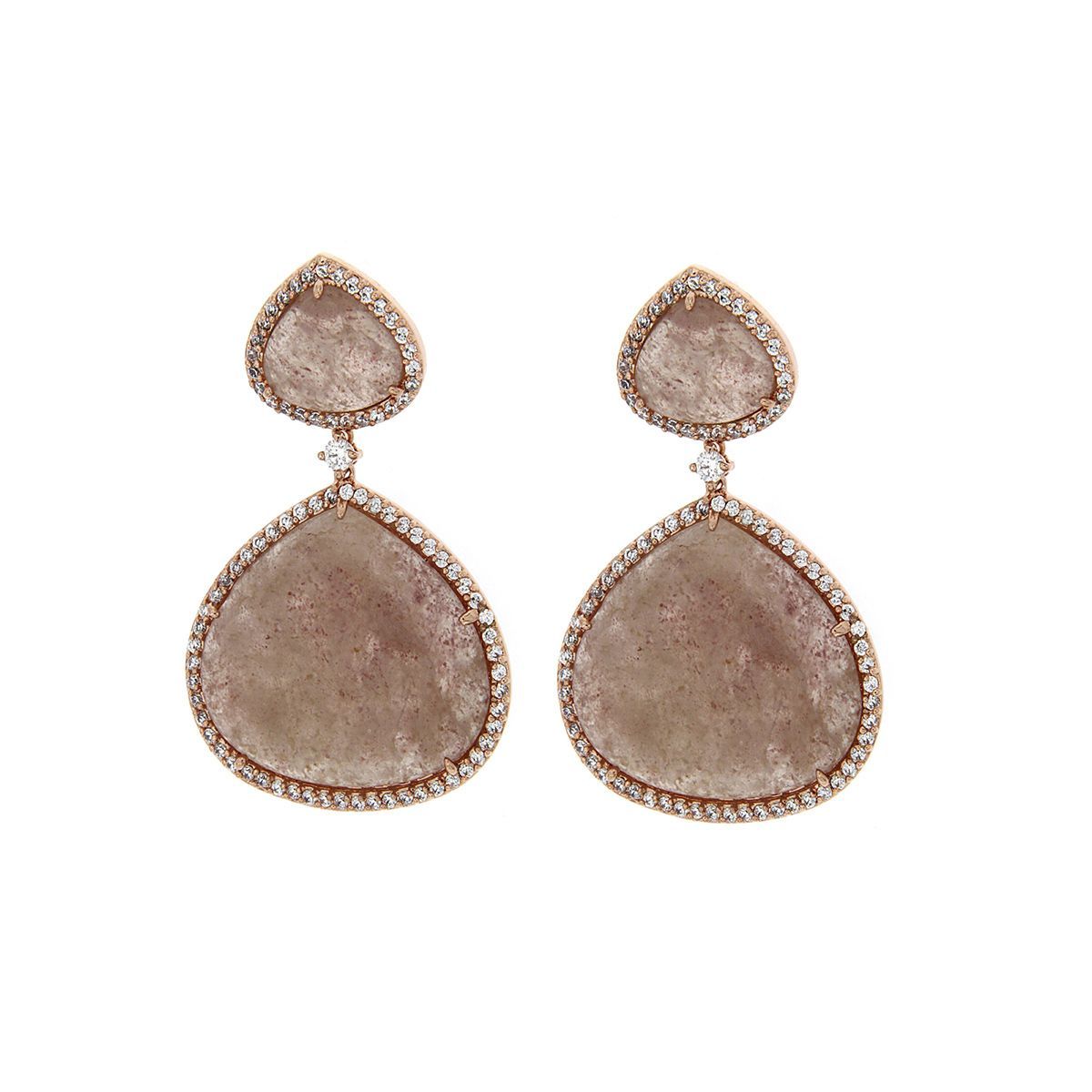 Pendientes largos Doble Lágrima