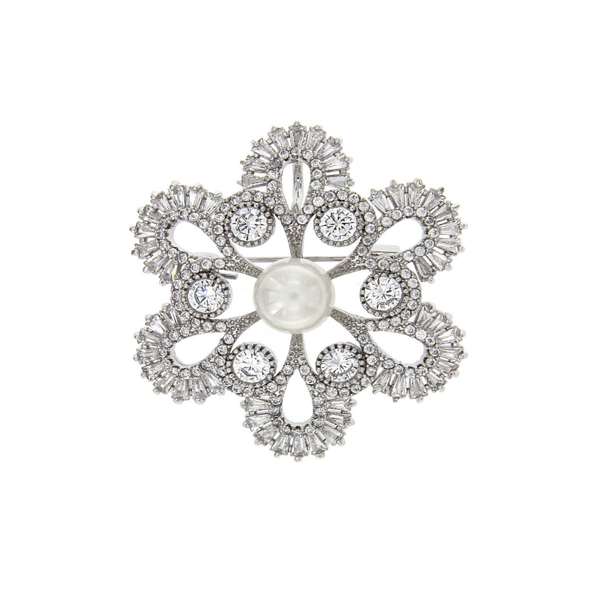 Broche Rosetón Floral