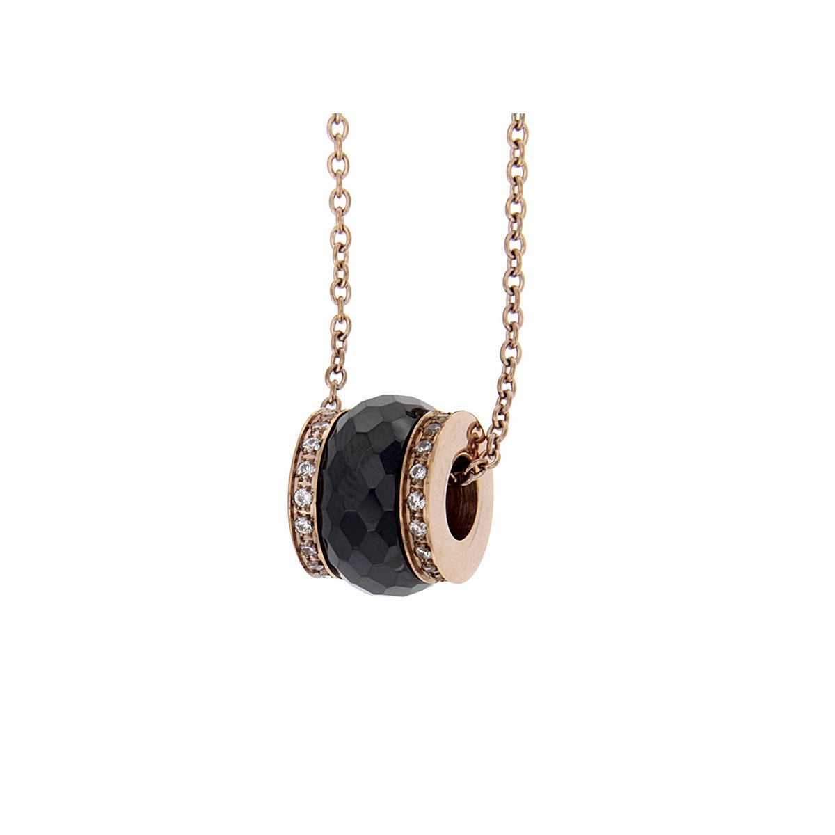 Colgante Black Roll Oro Rosa Colgante Black Roll Oro Rosa