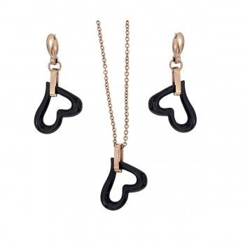 Conjunto Black Passion Oro Rosa