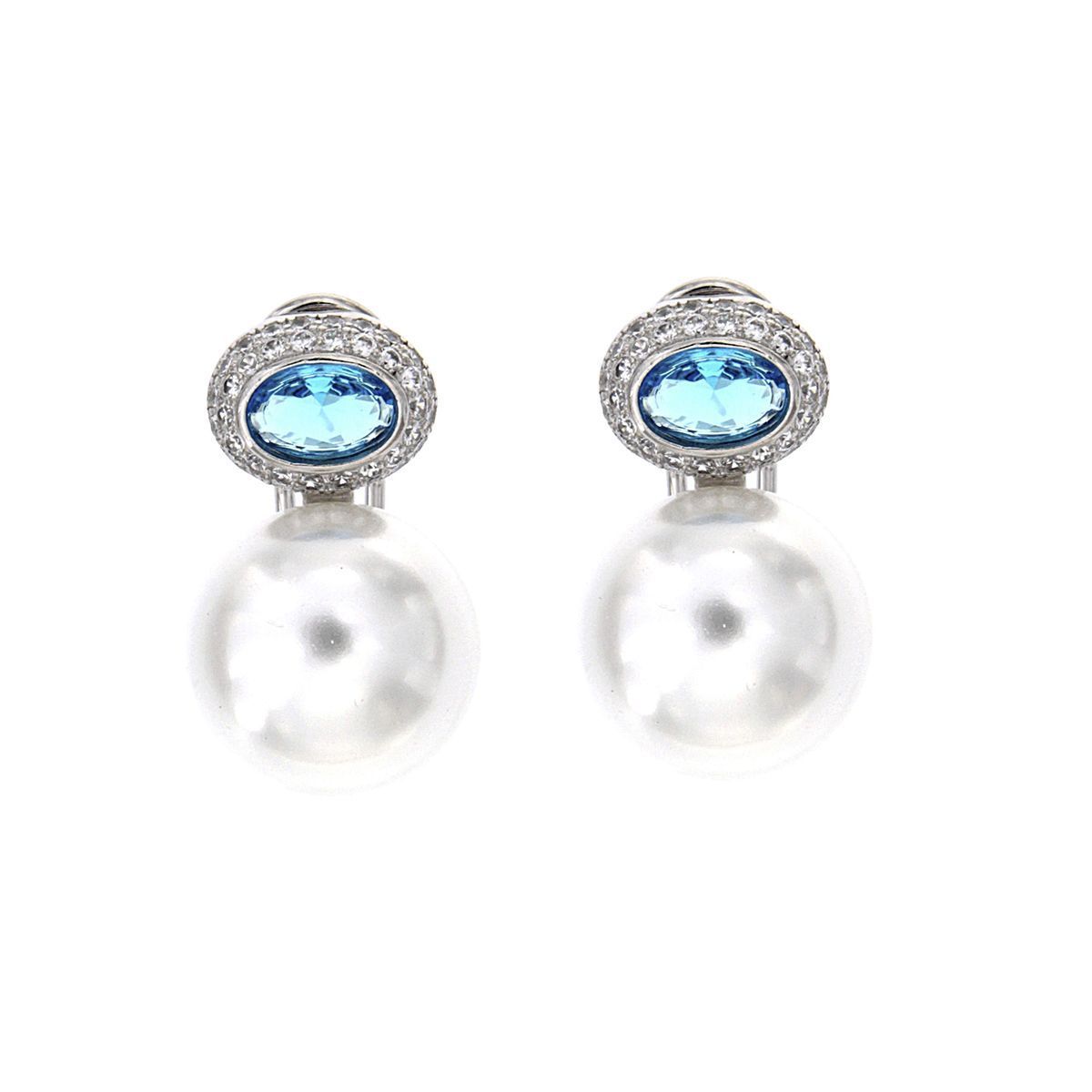 011471.02-pendientes-plata-925-baño-rodio-perla-natural-blanca-irisada-circonita-oval-aquamarine-redonda-cristal-ziane Pendientes Tú y Yo en Los Ángeles Aquamarine de plata925