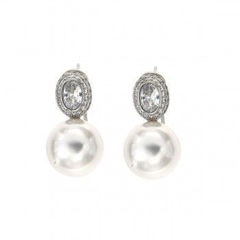 Pendientes Tú y Yo en Shangai Crystal de plata925