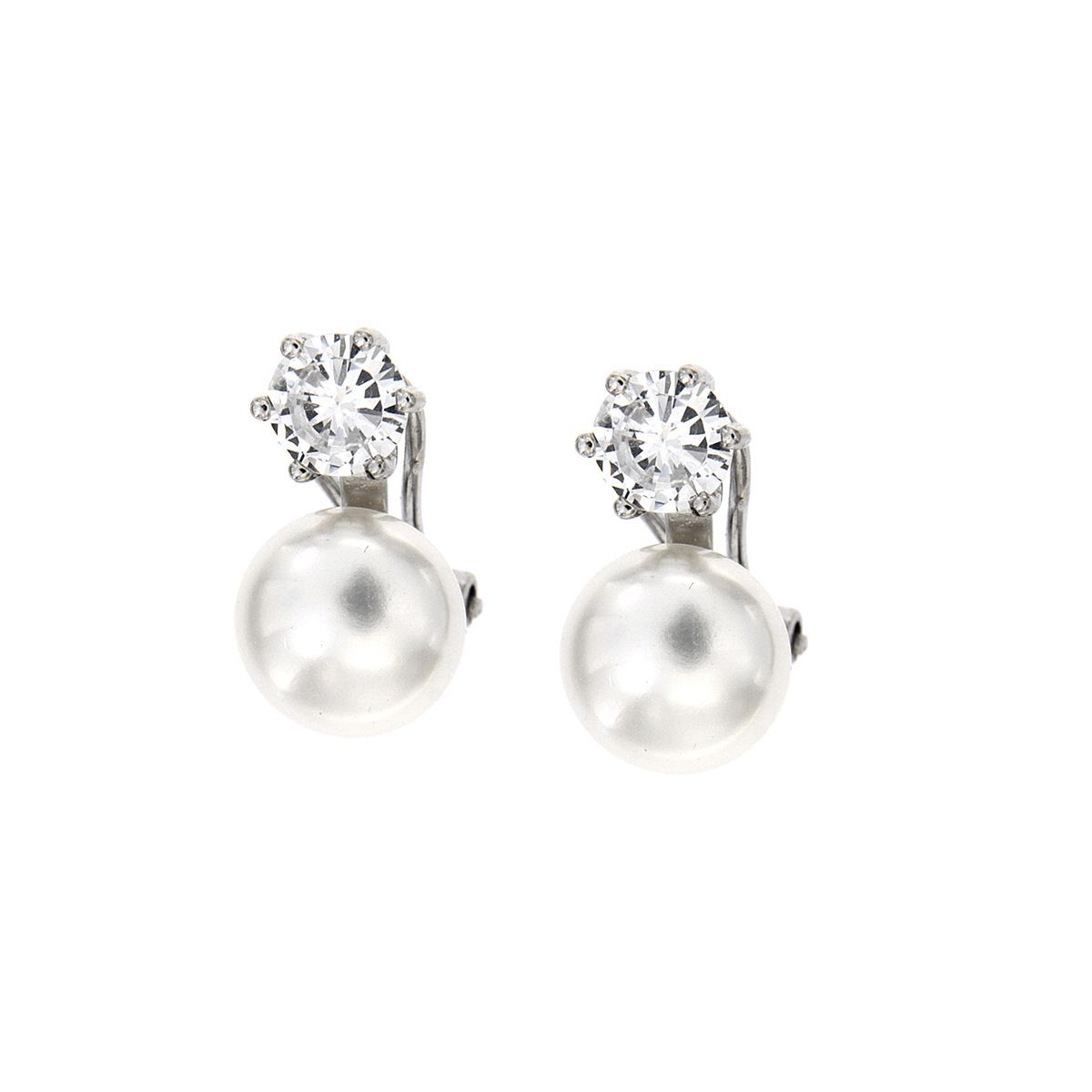 011546.01-Par-pendientes-plata-925-rodio-perla-natural-blanca-irisada-circonita-redonda-cristal-ziane Pendientes Tú y Yo en Bombay de plata925