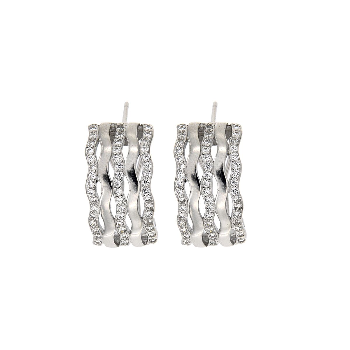 Pendientes Tú y Yo en Montreal de plata925 Pendientes Tú y Yo en Montreal de plata925