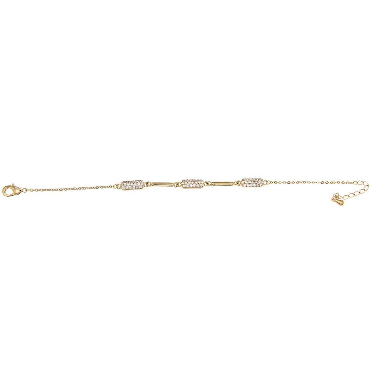 Pulsera Tres Rectángulos Oro Pulsera Tres Rectángulos Oro