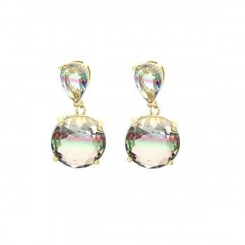 Pendientes Lágrima Invertida Peridot