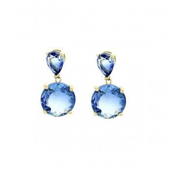 Pendientes Lágrima Invertida Light Sapphire
