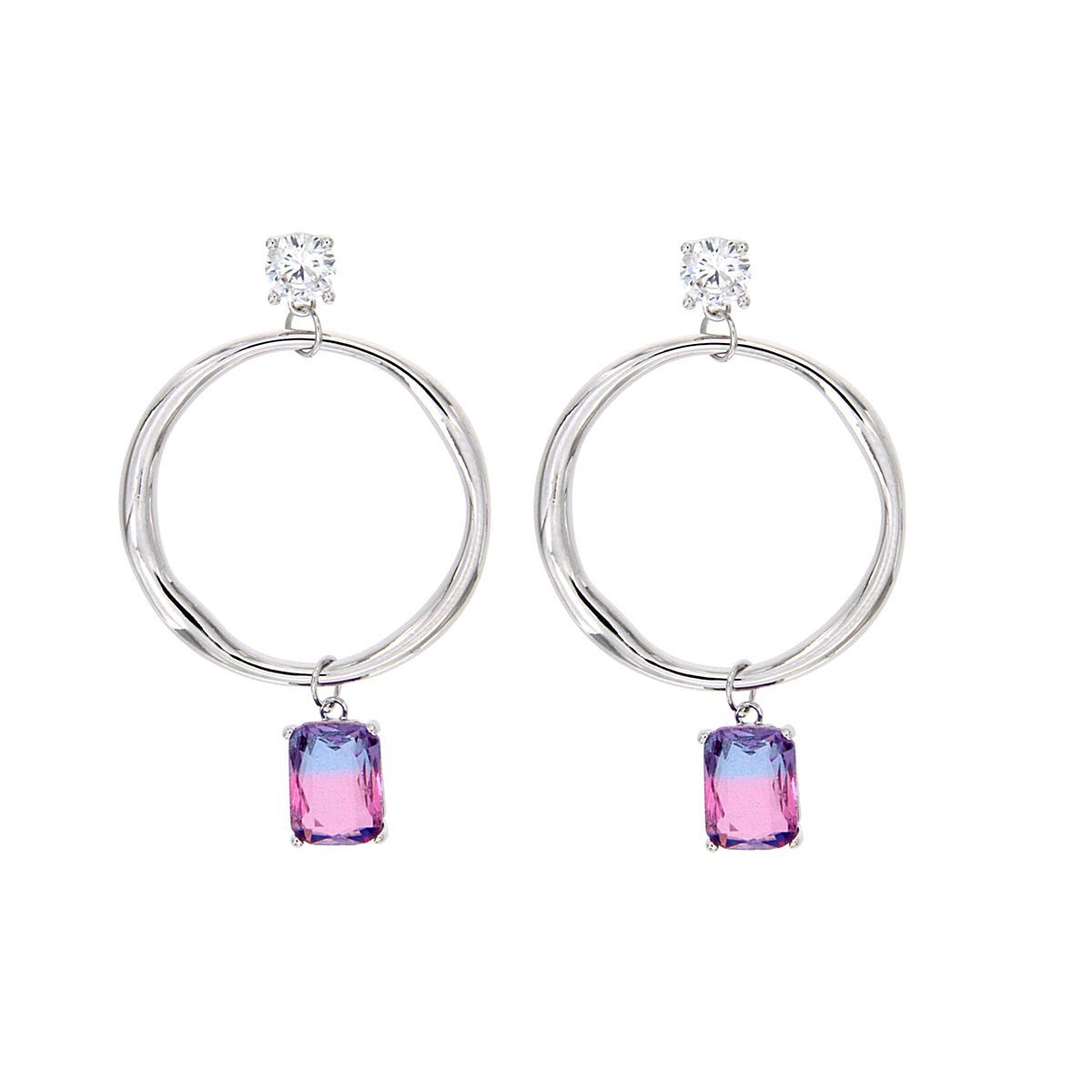 Pendientes Aro Violet Vitrail Pendientes Aro Violet Vitrail