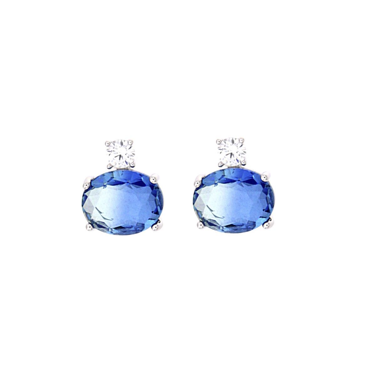 Pendientes Oval Light Sapphire Pendientes Oval Light Sapphire
