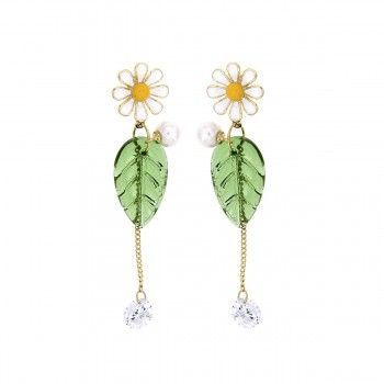 Pendientes Margarita y Hoja