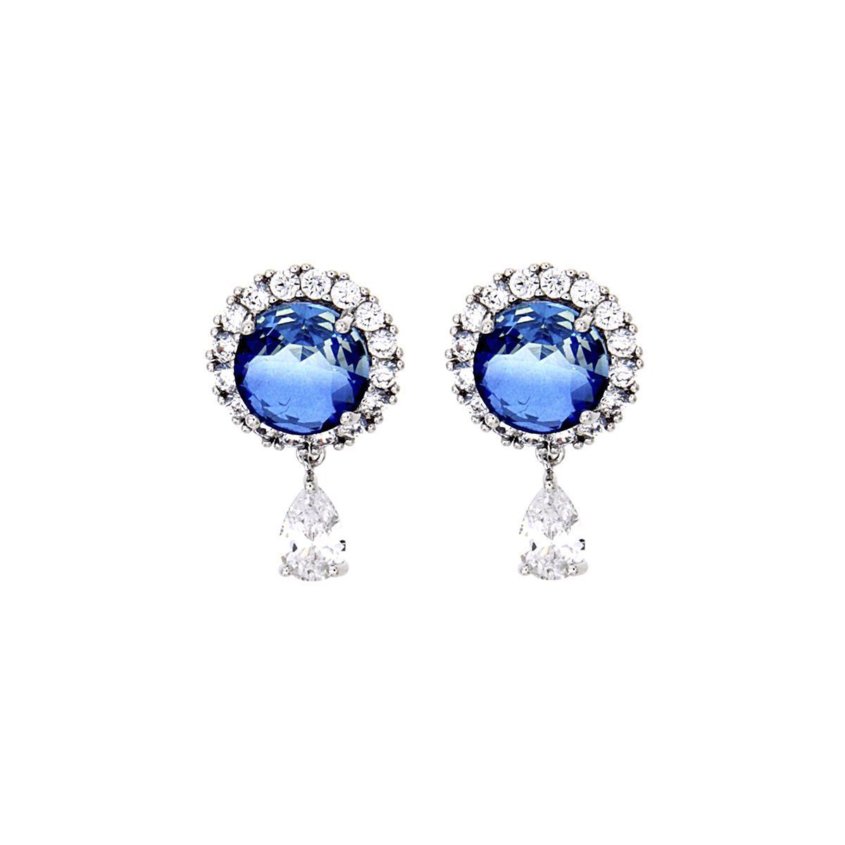 Pendientes Circular Light Sapphire Pendientes Circular Light Sapphire