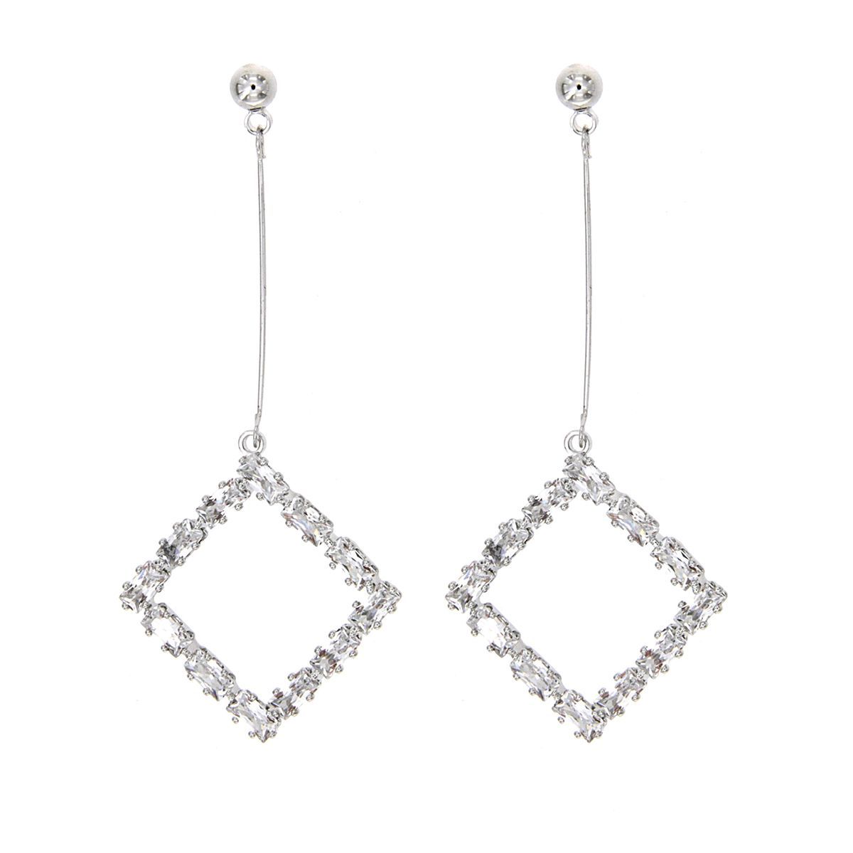 Pendientes largos Rombo Pendientes largos Rombo