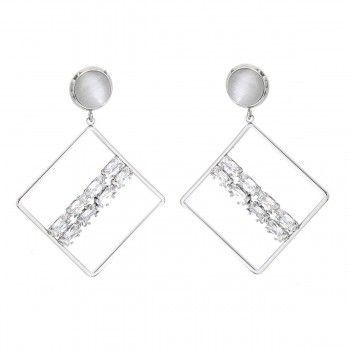Pendientes largos Rombo y Tira