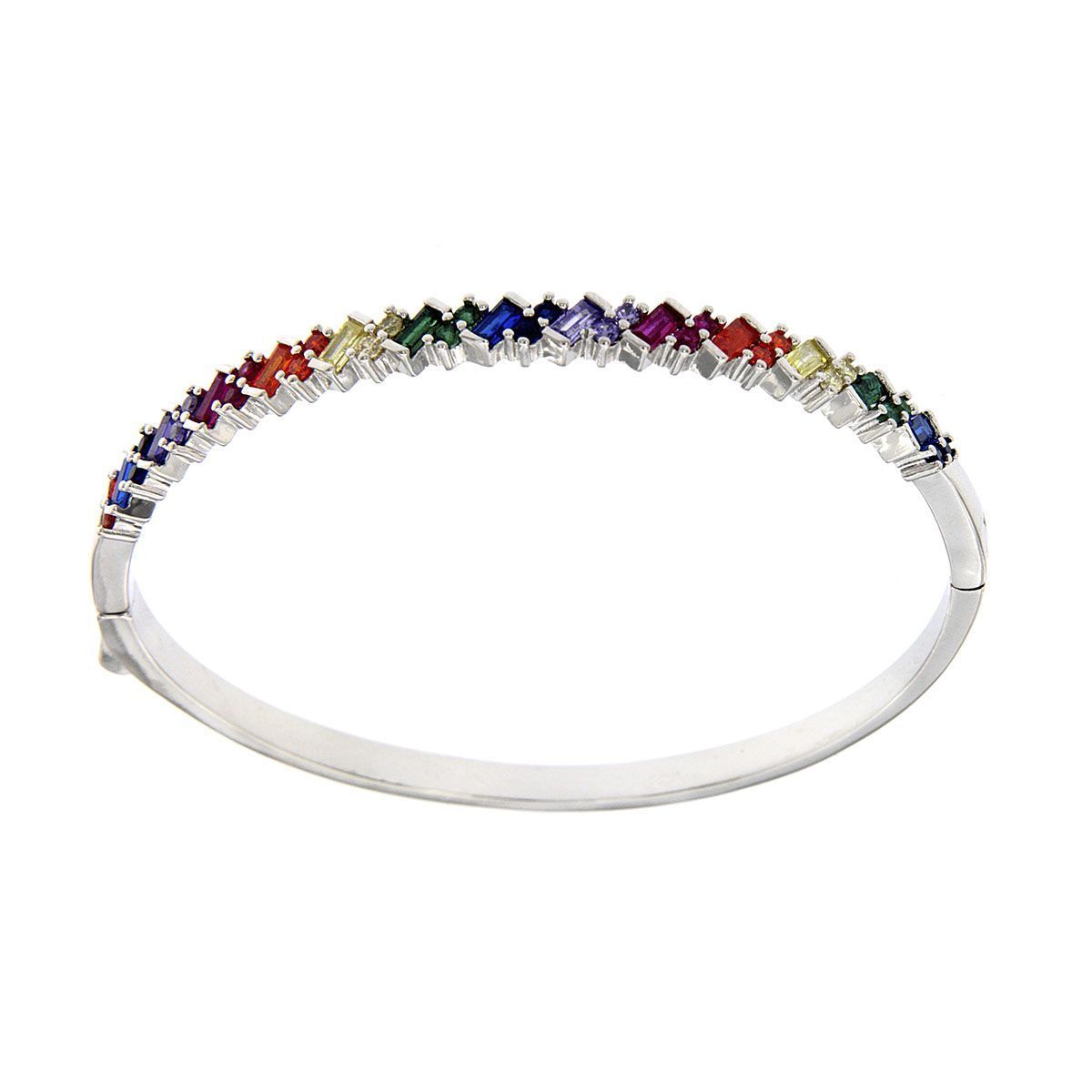 Brazalete Sensación Rainbow Rodio Brazalete Sensación Rainbow Rodio
