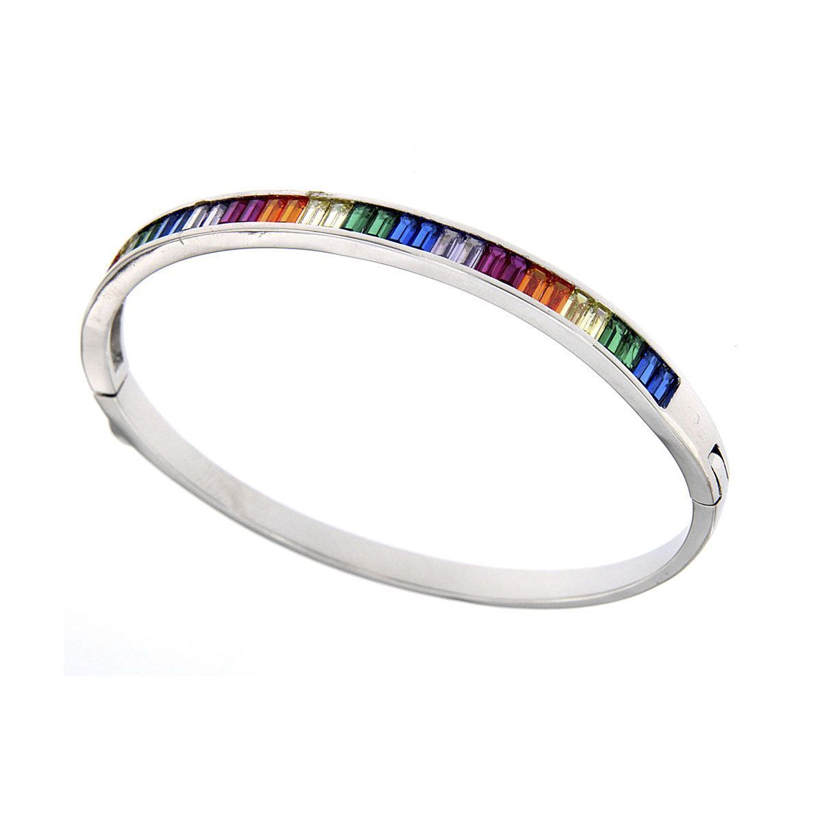 Brazalete Sentimiento Rainbow Rodio Brazalete Sentimiento Rainbow Rodio