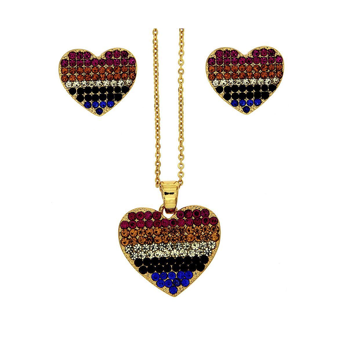 Conjunto Corazón Rainbow Conjunto Corazón Rainbow