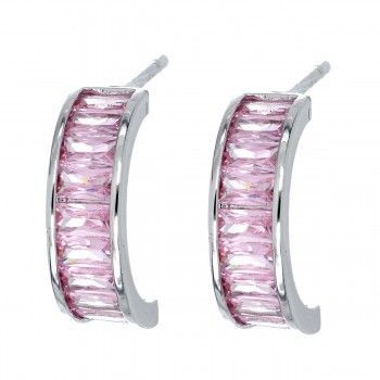 Pendientes Super Line Rose