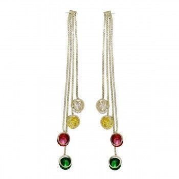 Pendientes largos Fashion Four