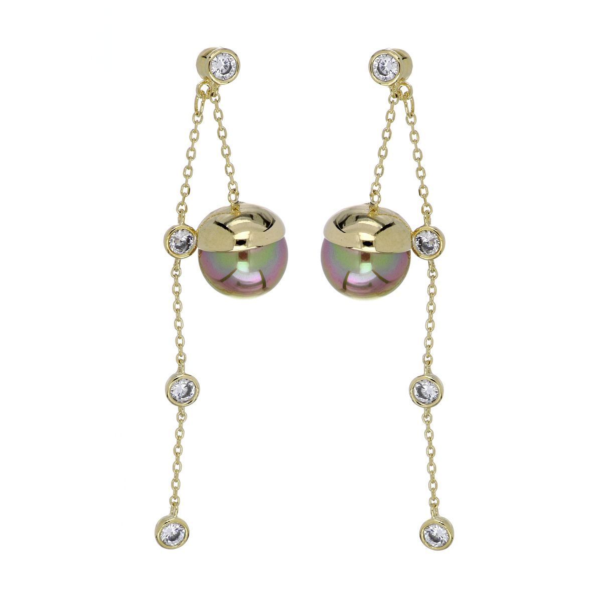 Pendientes largos Fashion Pearl Tahiti Pendientes largos Fashion Pearl Tahiti