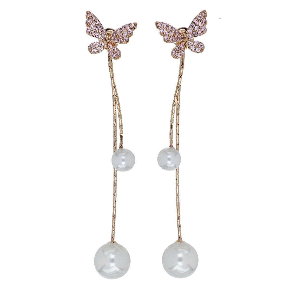 Pendientes largos Papillon Monarque Pendientes largos Papillon Monarque