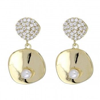 Pendientes Super Square Pearl