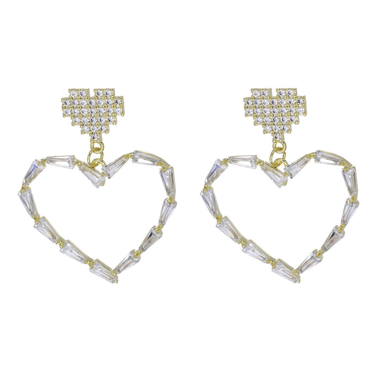 Pendientes Super Hearts en oro Pendientes Super Hearts en oro