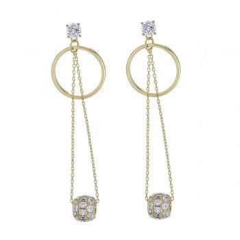 Pendientes largos Fashion Circle
