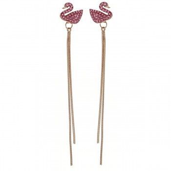 Pendientes largos Cygne Flottant