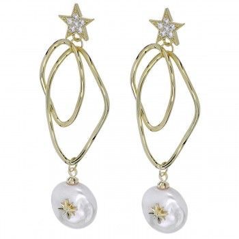 Pendientes largos Fashion Stellar