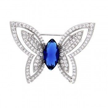 Broche Mariposa Elemental Sapphire