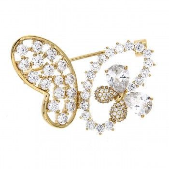 Broche Mariposa Atestada