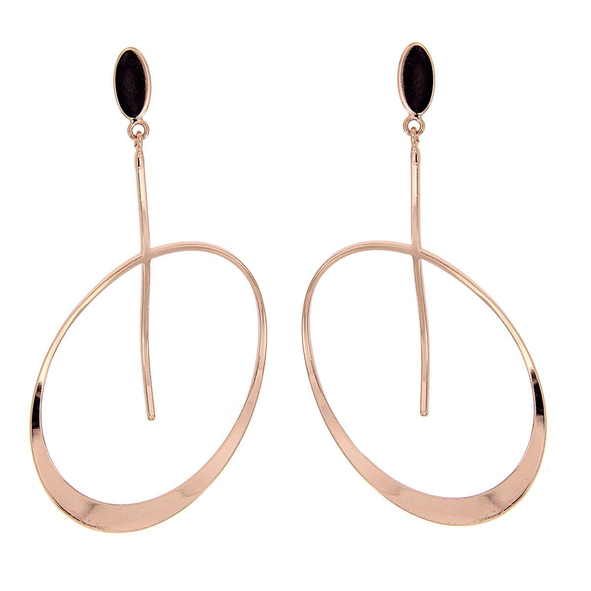 Pendientes Óvalo en oro rosa Pendientes Óvalo en oro rosa