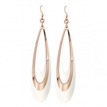 Pendientes Focal en oro rosa