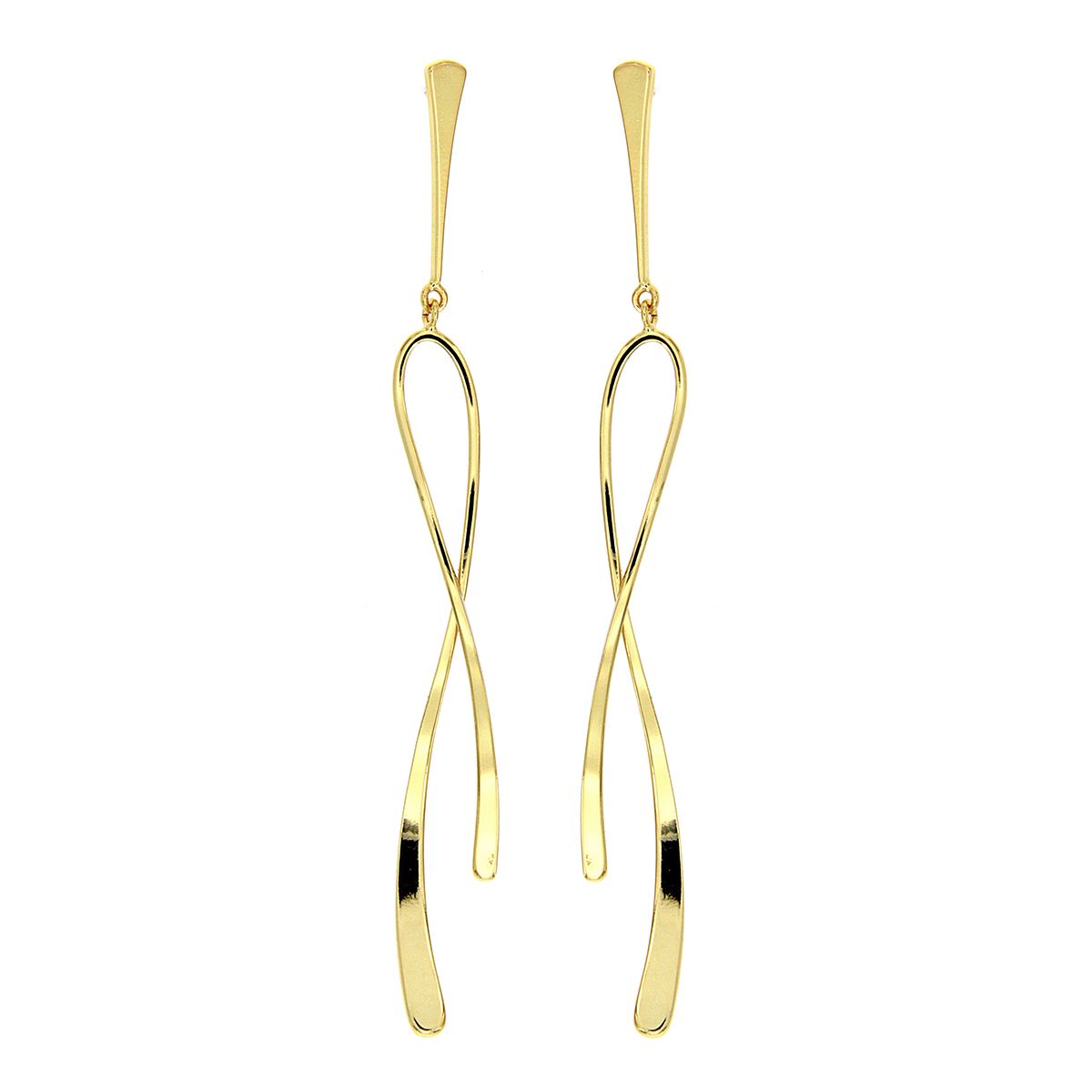 Pendientes Aspa en oro Pendientes Aspa en oro