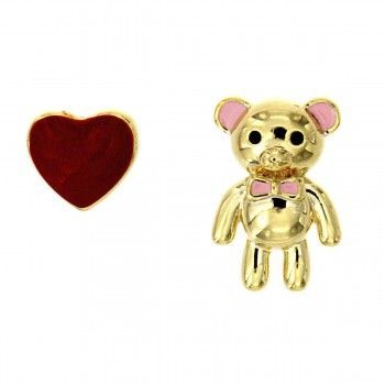 Pendientes desiguales Orsacchiotto Innamorato