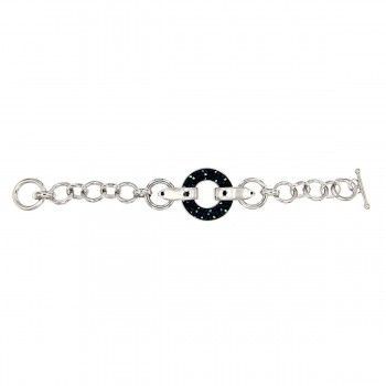 Pulsera Glitter Circle Blue