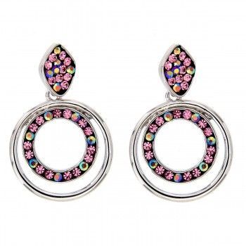 Pendientes Glitter Hoop Rose
