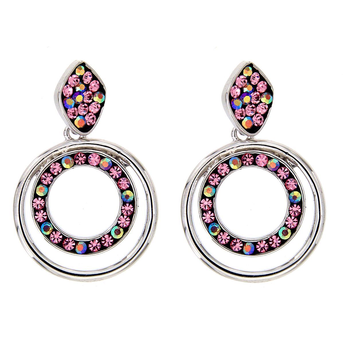 Pendientes Glitter Hoop Rose Pendientes Glitter Hoop Rose