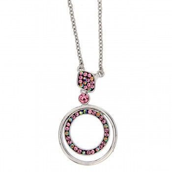 Gargantilla Glitter Hoop Rose