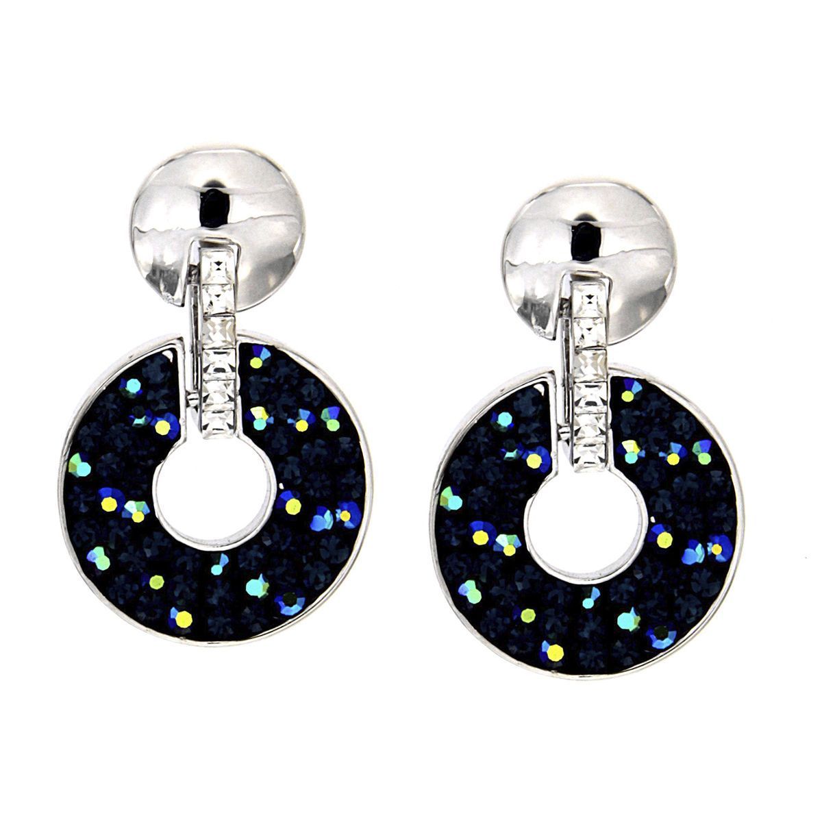 Pendientes Glitter Ring Blue Pendientes Glitter Ring Blue